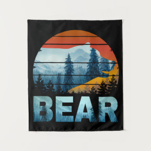 BEER VINTAGE NATUUR WILD BOS ZONSONDERGANG WANDKLEED