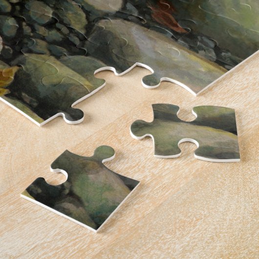 Beer Vist Puzzle Personalized Salmon Art Puzzle Legpuzzel (Zijkant)