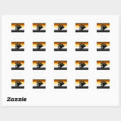 BEER VLAG ORIGINEEL MET SYMBOOL RONDE STICKER (Vel)