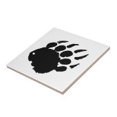 Beer voetafdruk tegeltje (Zijkant)