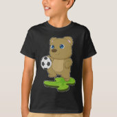 Beer Voetballer Voetbal T-shirt (Voorkant)