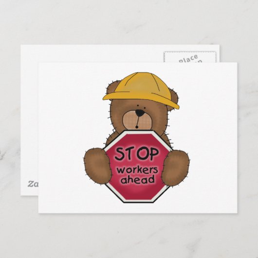 Beer voor de bouw T-shirts en cadeaus Briefkaart (Voorkant / Achterkant)