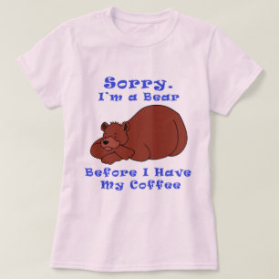 Beer voor koffie t-shirt