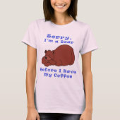 Beer voor koffie t-shirt (Voorkant)