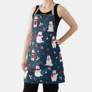 Beer voor pretkerstpolaire kerst schort