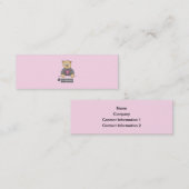 Beer voor videospelspeler. mini visitekaartje (Voorkant / Achterkant)