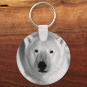 Beer voor zwart-wit sleutelhanger (Voorkant)