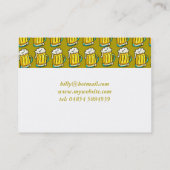 Beer Wallpaper Visitekaartje (Achterkant)