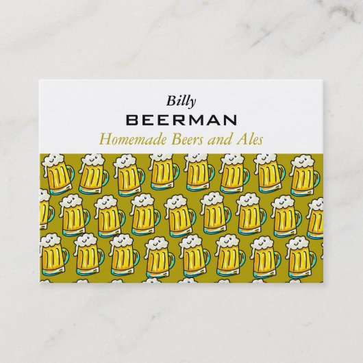 Beer Wallpaper Visitekaartje (Voorkant)
