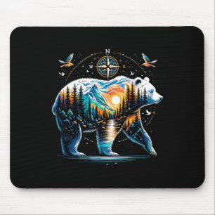 Beer Wandelen Grizzly Beer Kamperen Kampeerder Muismat