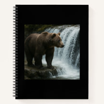 Beer Waterval Zacht Hoesje Spiral Bound Notitieboe