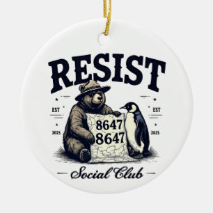 Beer Weersta Bescherm Nationaal Park Anti Trump 86 Keramisch Ornament