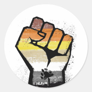 Beer weerstand ronde sticker