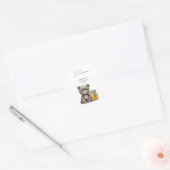 Beer Welkom Ronde Sticker (Envelop)