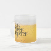 Beer Whisperer Frosted Glass Mug (Devant gauche)
