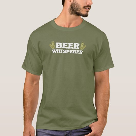 Beer Whisperer grappig shirt (Voorkant)