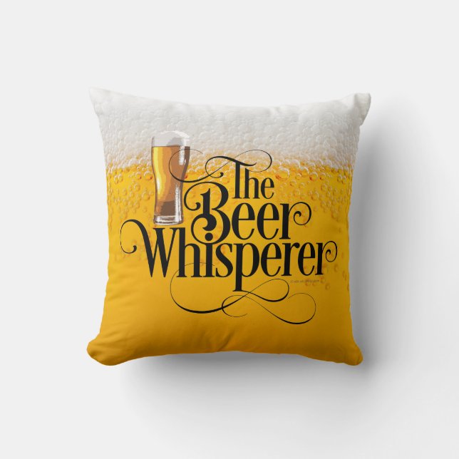 Beer Whisperer Sierkussen (Voorkant)