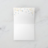 Beer Winter Boy Baby shower Bedankkaart (Binnen)