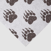 Beer Wit bruin glitterpapier Tissuepapier (Detail)