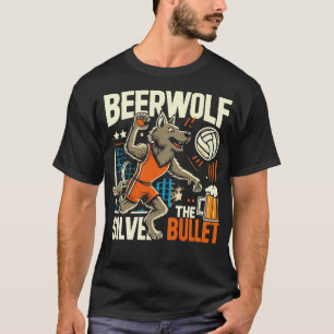 Beer Wolf 80s  bierliefhebber T-shirt