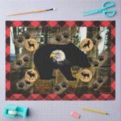 Beer Wolf Elk Moose Deer Eagle Tissuepapier (Craft)