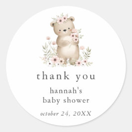  Beer Woodland Baby shower Sticker