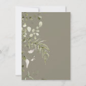 Beer Woodland Clothesline Boho Baby shower Kaart (Achterkant)