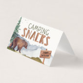 Beer Woodland - Kaart voor houten snacks (Voorkant)