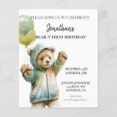 Beer-y 1e eerste verjaardag Schattig Beer (Voorkant)