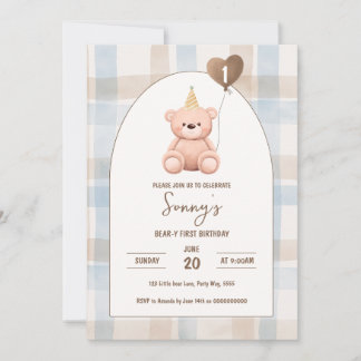 Beer-y Eerste Verjaardag 1e Partij Boho Minimal Be Kaart