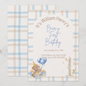 Beer-Y Eerste Verjaardag Kaart (Voorkant / Achterkant)