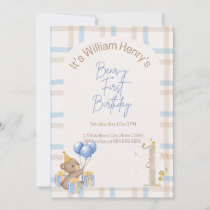 Beer-Y Eerste Verjaardag Kaart
