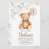 Beer-Y Eerste Verjaardag Kaart (Voorkant / Achterkant)