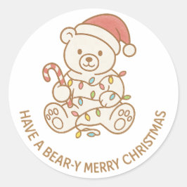 Beer-y Merry Christmas Sticker