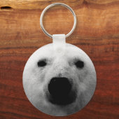 Beer zwart-wit sleutelhanger (Voorkant)