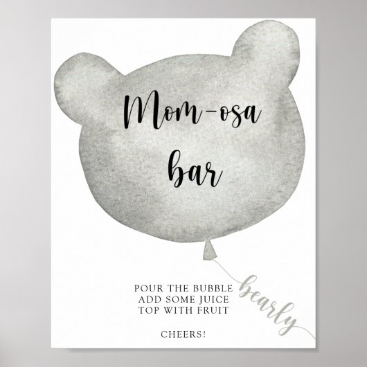 Beerballon \ Moeder-osa bar poster (Voorkant)