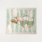 Beerballon virtuele achtergrond voor babyfeest wandkleed (Voorkant (horizontaal))