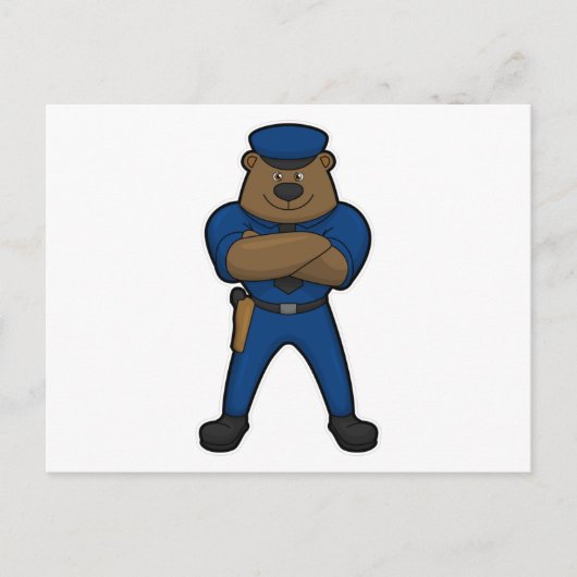 Beercop Politie Briefkaart (Voorkant)