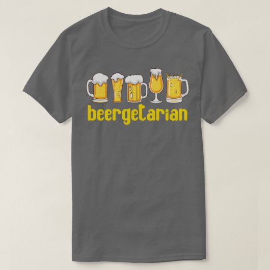 Beergetarian Funny Craft Beer T-shirt (Design voorkant)