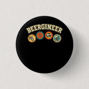 Beergineer Homebrew Thuisbrouwerij Bierbrouwerij Ronde Button 3,2 Cm