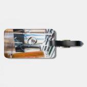 Beerglas in microbrouwerij bagagelabel (Achterkant horizontaal)