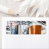 Beerglas in microbrouwerij etiket (Insitu)
