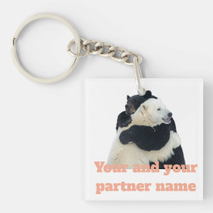 Beerhug Liefde (Aanpasbaar) Sleutelhanger