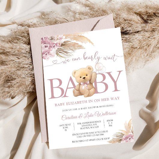 Beerlijk Wachten Baby Shower Uitnodiging