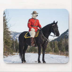 Beermonster RCMP Korporaal Te Paard Muismat