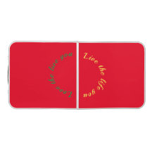 Aimez la vie que vous vivez table de ping-pong biè
