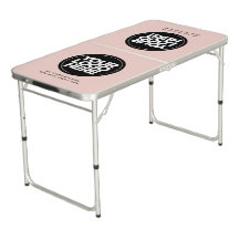 Table de Beer Pong portable avec logo personnalisé