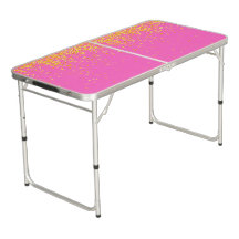 Table de ping-pong couleur rose