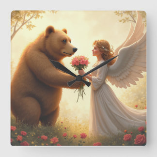 Beer's liefde vierkante klok