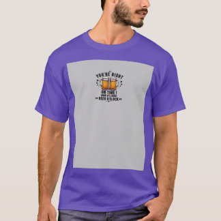 Beers Time Bartending Funny Gezegde Quottes voor B T-shirt